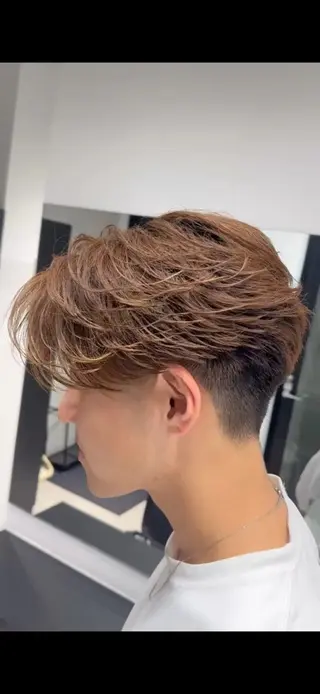 パーマ メンズ 古屋 直人のヘアスタイル