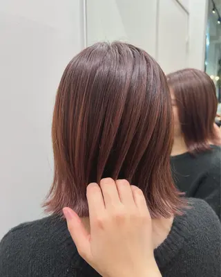 ミディアム カコ/レイヤーカット ヘアアレンジのヘアスタイル