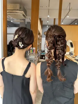 ミディアム miloc MOMOKAのヘアスタイル
