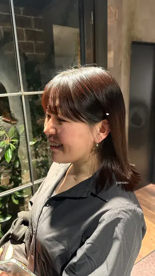 ミディアム arbos所属・arbos/鳳美容室 /risaのヘアスタイル