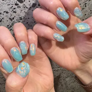 ネイル RIEKO🍒 ワンホン♡推しネイルのネイルデザイン