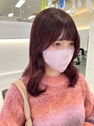 ミディアム カラー GOODDAY ヘアサロンのヘアスタイル