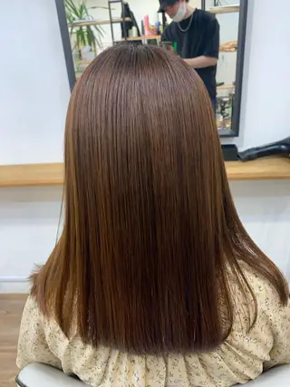 セミロング メンズパーマ shell 宮下のヘアスタイル