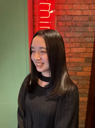 セミロング 大石 優衣のヘアスタイル