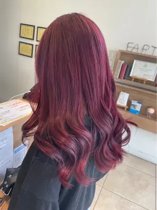 カラー 田中 恵美のヘアスタイル