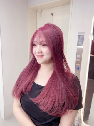 カラー GiseL さあや博多ハイトーンのヘアスタイル