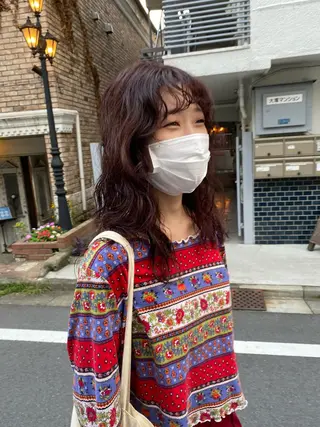 セミロング パーマ お任せヘア☘️☘️ 及川渚のヘアスタイル