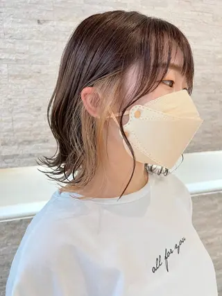 ショート カラー ヘアアレンジ 🔶似合わせセンター パート/ヤス🔶のヘアスタイル