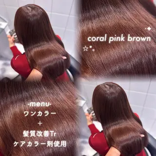 ロング カラー 淡めベージュ🤎ショ ート🤎Kiyokaのヘアスタイル