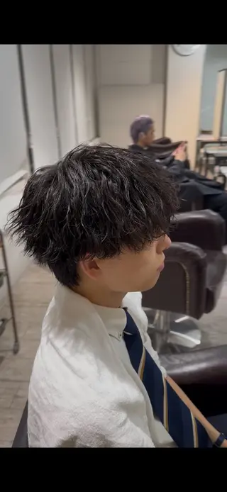 パーマ メンズ 立川韓国メンズヘア ニュアンスパーマ安井のヘアスタイル