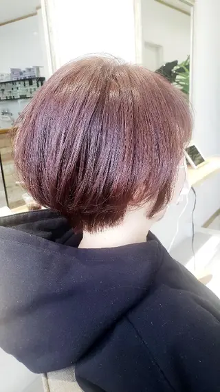 ショート パーマ カラー private salon Ao所属・紹介制private salonのヘアスタイル