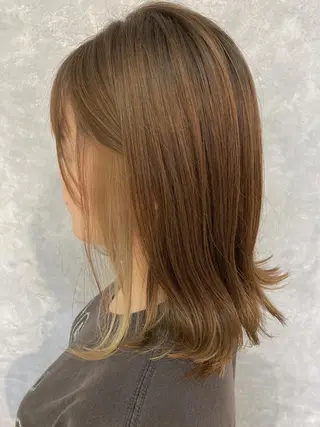 ミディアム カラー 五月女 隼人のヘアスタイル