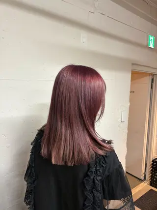 セミロング tokute 中野真咲🐺のヘアスタイル