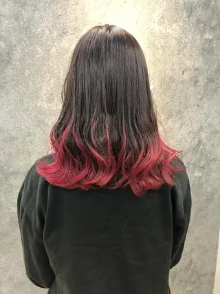 セミロング 所渉/韓国レイヤー /ウルフカットのヘアスタイル