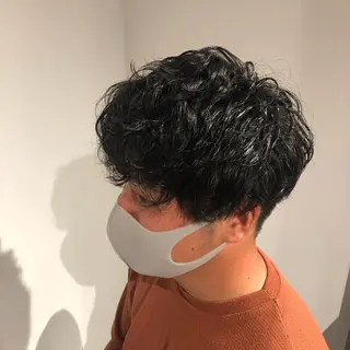 ショート カラー パーマ ヘアアレンジ メンズ パーソナルカラー合わ せたカラー🤍なつみのヘアスタイル