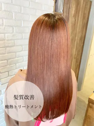 ロング 髪質改善/縮毛矯正 艶カラー/珠聡のヘアスタイル