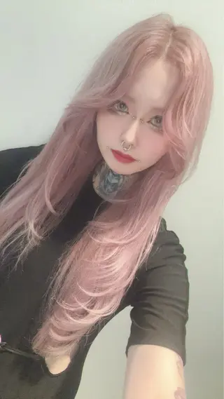 ロング カラー 笠原 健人のヘアスタイル