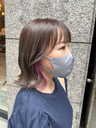 ショート カラー ノイシキ サキのヘアスタイル