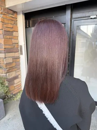 セミロング カラー 透明感カラー/パーマ 🌀アオノのヘアスタイル