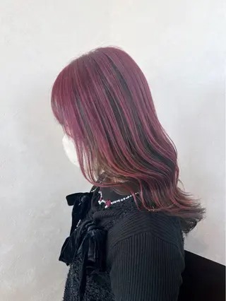 カラー nehus nagaoka所属・🖤複雑履歴ブリーチ Mizuki 🖤のヘアスタイル