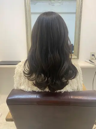 セミロング カラー パーマ miel hair 新宿店 【ミエル ヘアー】所属・新宿西口から徒歩5分 石橋卓典のヘアスタイル