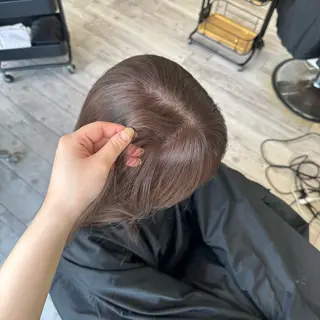 ロング カラー GIFT所属・橋本叶夢/ ショートヘア/透け感のヘアスタイル