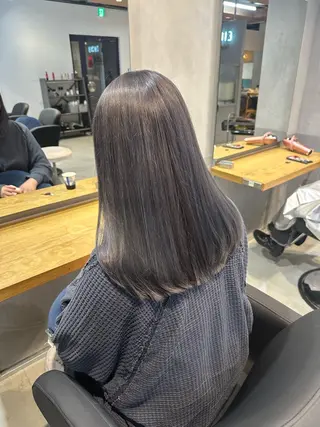 セミロング カラー 💖ハイライト/ハイ トーン💖MIKIのヘアスタイル