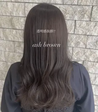 ロング カラー 透明感カラー／ 艶感カラー／RAMUのヘアスタイル