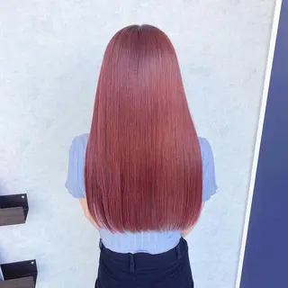 ロング カラー 浦口友華 ♡  暖色系カラーのヘアスタイル