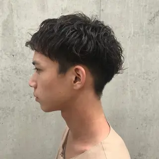 ショート パーマ メンズ 住本 大明のヘアスタイル