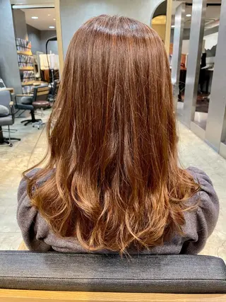 セミロング カラー 上村 颯のヘアスタイル