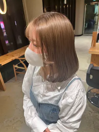 ミディアム 🏅EIGHT難波/ 【店長】タモツのヘアスタイル