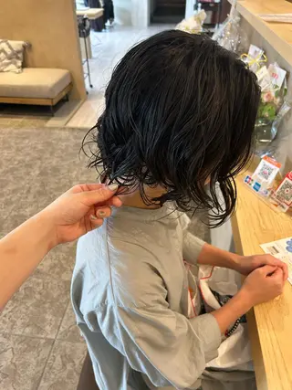 ミディアム 築地 なずなのヘアスタイル