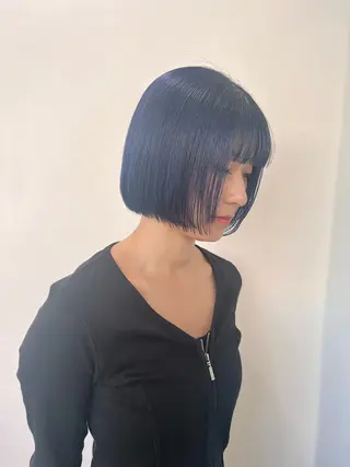 ミディアム オタク美容師🛍/ 酸性ストレート/艶髪のヘアスタイル