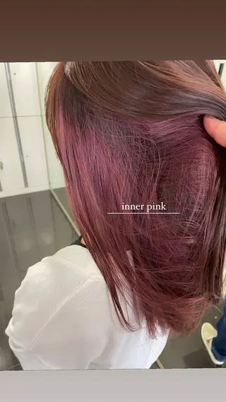 ロング カラー ボブ/透明感 カラー /風花のヘアスタイル