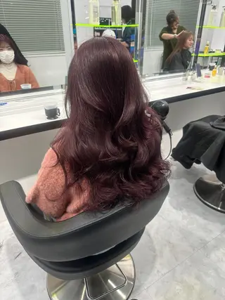 セミロング カラー 🫧ハイトーン🫧 ベージュ🫧徹哉のヘアスタイル