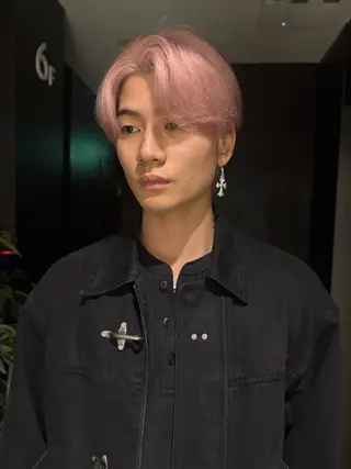 ロング カラー 酒井 竜也のヘアスタイル