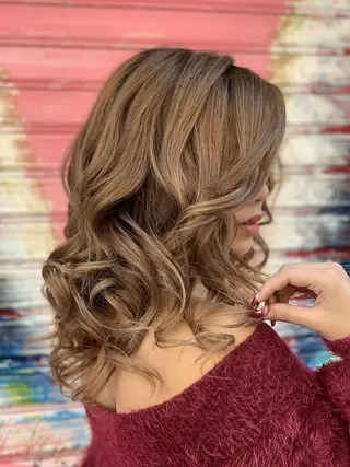 ロング カラー ヘアアレンジ Device ディバイスのヘアスタイル