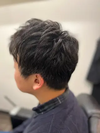 ミディアム LAVIE NEW STANDARD BARBER　浜松町本店所属・NAKAMURA YUKAのヘアスタイル