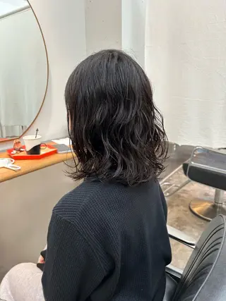 セミロング パーマ ENIEN MAKE’S 立川所属・ミカ💫/パーマ/ ニュアンスパーマのヘアスタイル