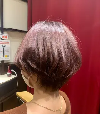 ショート カラー 【くせ毛さんのお悩み 解決🍀】栗橋のヘアスタイル