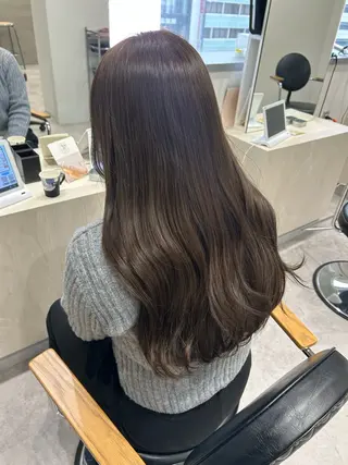 セミロング カラー ヘアアレンジ ボブ /ニュアンス/ satomi🧸💖のヘアスタイル