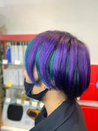 メンズ ゆぴ☾‪/推しカラー /ハイトーンのヘアスタイル