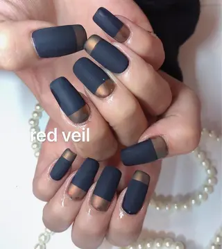 セミロング ネイル 長さ出し専門 nynaのネイルデザイン