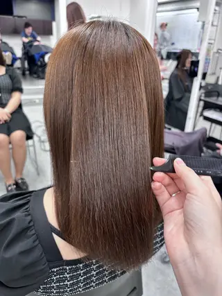 ロング 韓国風暗髪ヘア🤍 🫧MIREIのヘアスタイル