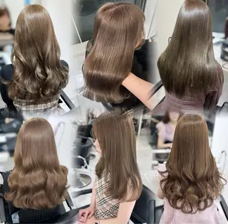 セミロング 艶髪🤎透明感カラー 渋谷/ririkaのヘアスタイル