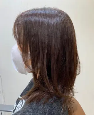 セミロング カラー ヘアアレンジ 髪質改善&Spa fee南越谷2号店所属・髪質改善/南越谷/ 山岸彩夏のヘアスタイル