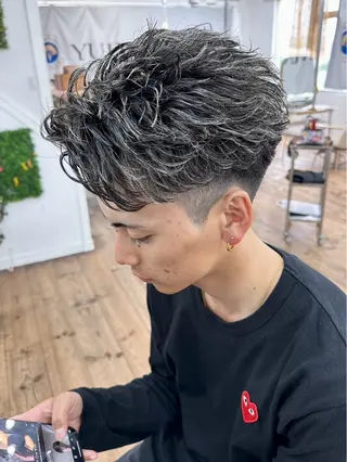 ショート パーマ メンズ YUIMARL/ HIROTOのヘアスタイル