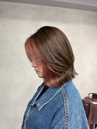 ミディアム キッズ 小森聖奈 韓国風レイヤーカットのヘアスタイル