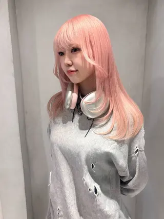 ロング LINDO TOKYO UMEDA所属・梅田無料カットモデル りんくのヘアスタイル